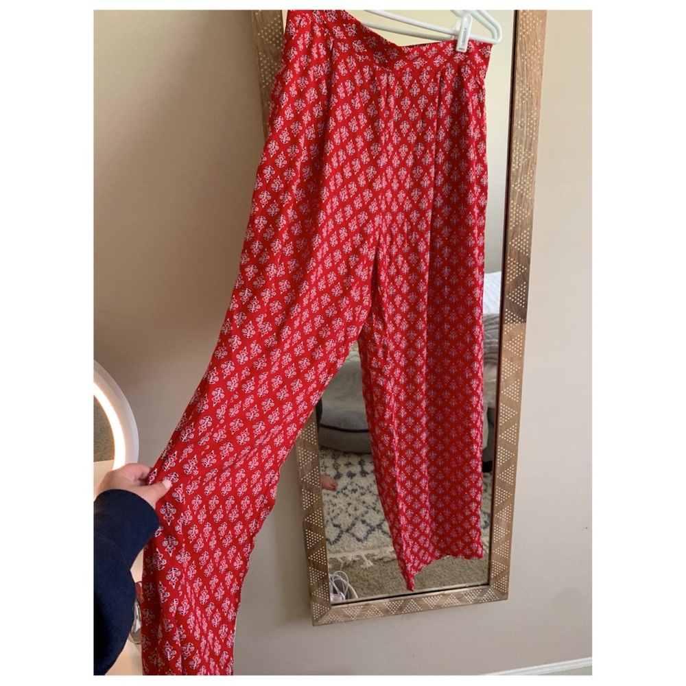 Band of Gypsies Red High Waist Palazzo Pant